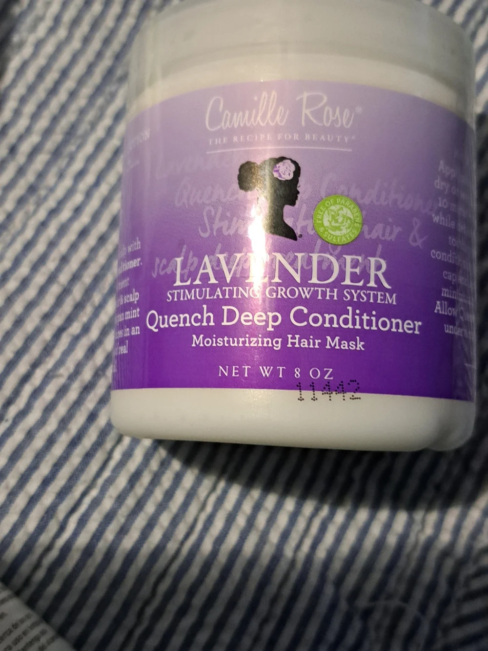 (1)Camille Rose Lavender Quench Deep Conditioner